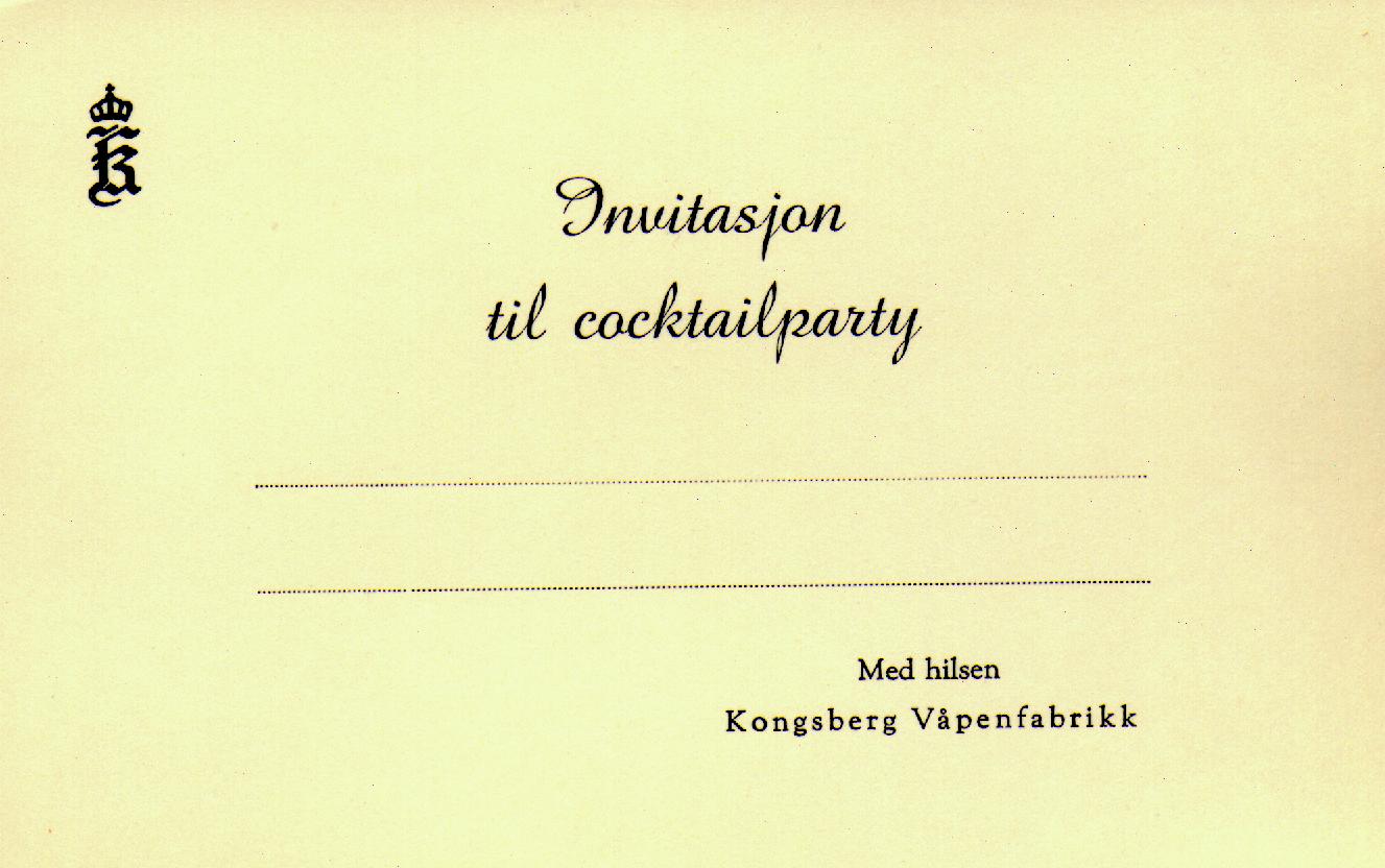 Invitasjon til coctail party