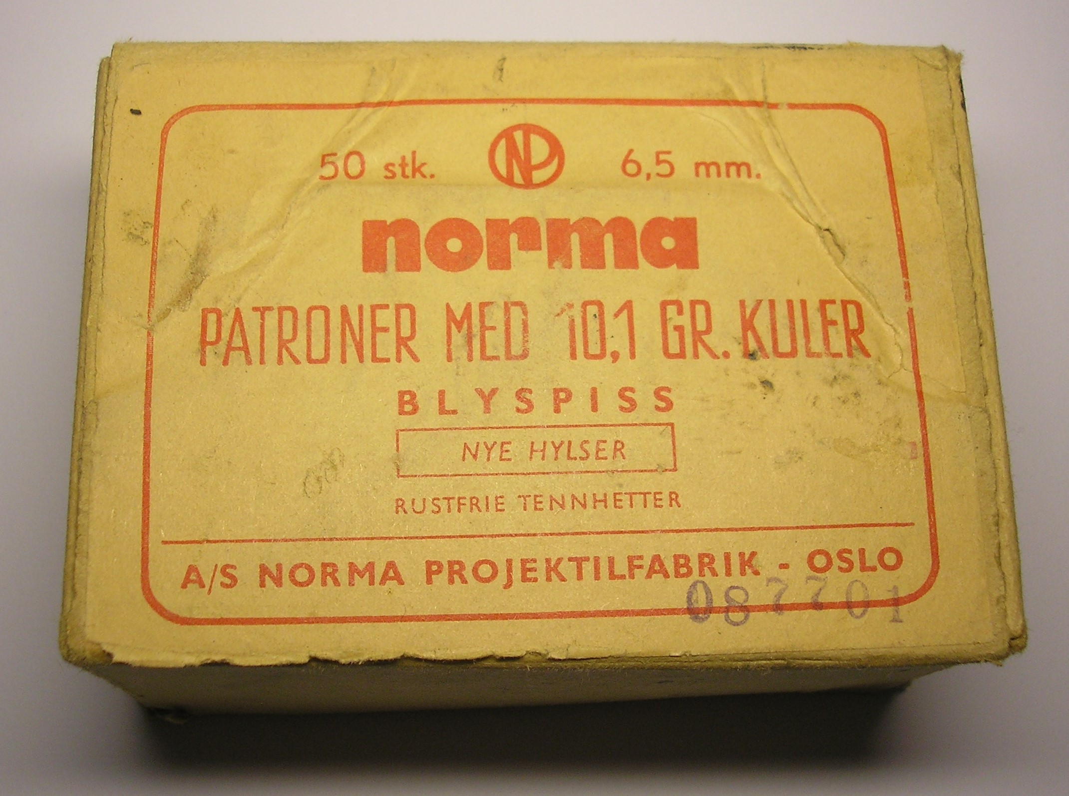 ./ammo/65x55/esker/Eske-65x55-Norma-50skudd-Blyspiss-nye-hylser-10gram-087701-1.JPG