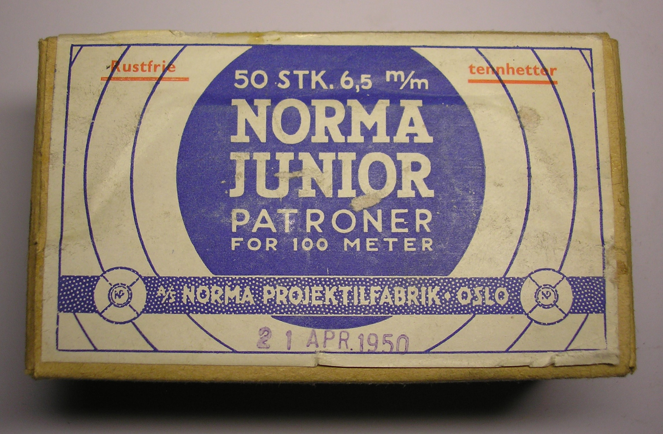 ./ammo/65x55/esker/Eske-65x55-Norma-50skudd-Junior-21-APR-1950-1.JPG