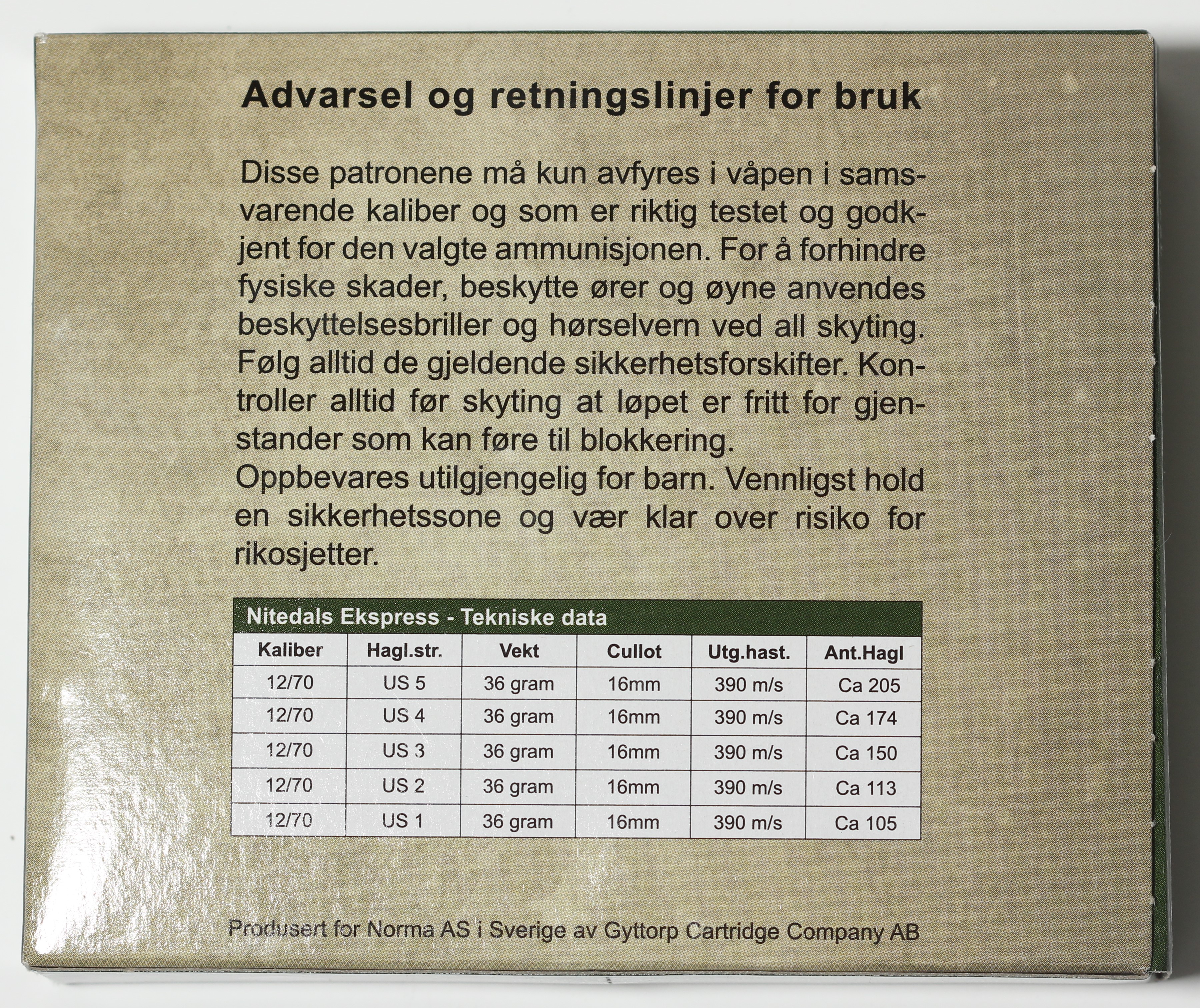 ./ammo/hagle/esker/Eske-Hagle-Gyttorp-Nitedals-Ekspress-12-70-NrUS3-10skudd-2.JPG