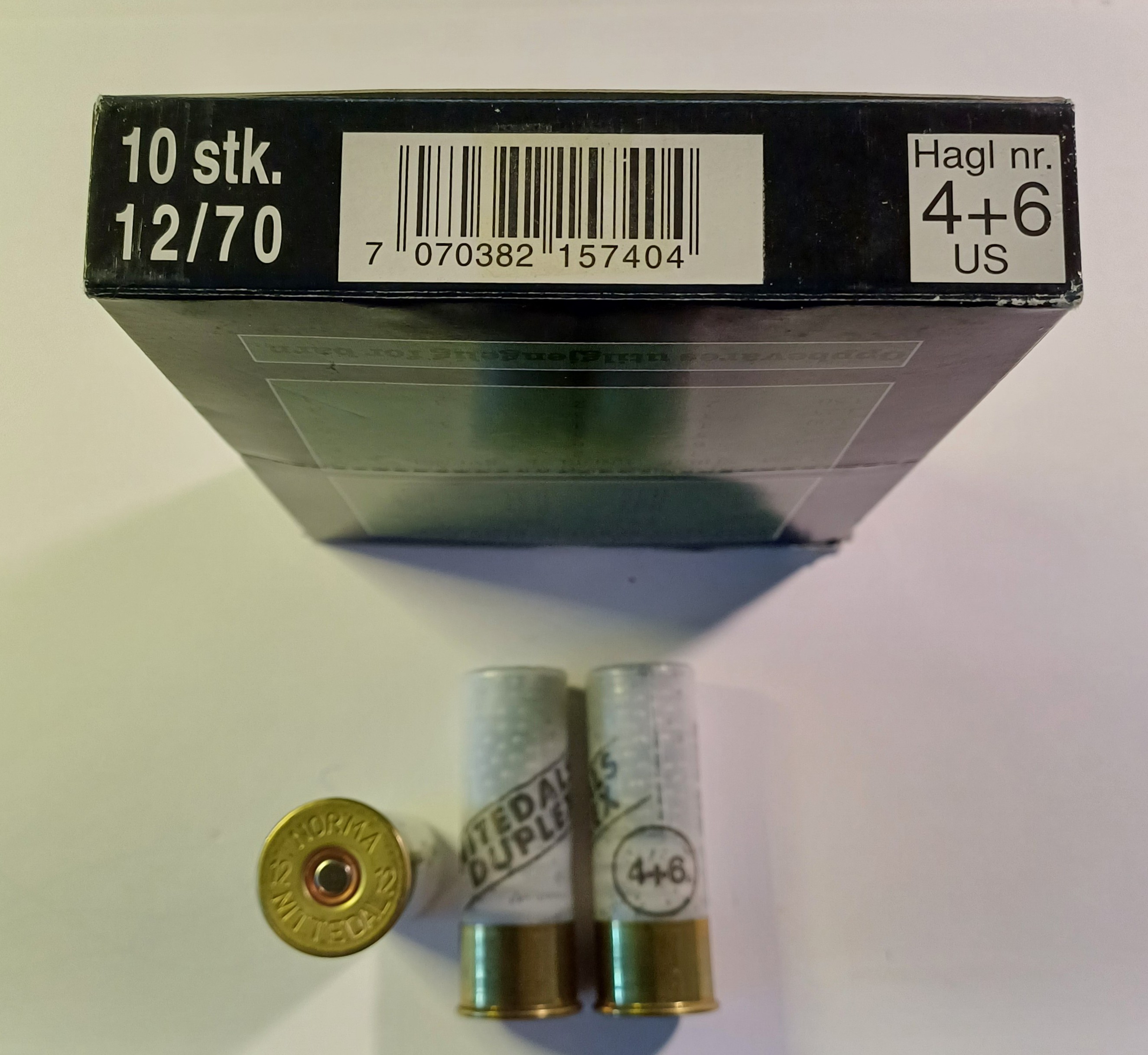 ./ammo/hagle/esker/Eske-Hagle-NormaNitedal-Nitedals-Duplex-12-70-NrUS4-6-10skudd-Trykk-1.JPG