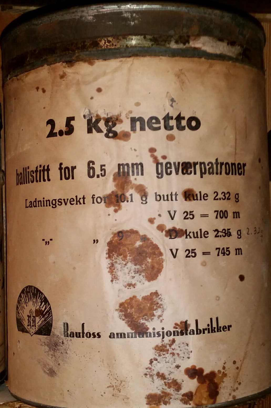 ./ammo/ladekomponenter/bilder/Ladekomponent-Krutt-Raufoss-Ballistit-Krutt-25kg-1.jpg